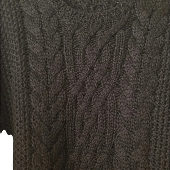 TULAROSA Black Cable Knit LARGE Oversized Sweater - Picture 8 of 9
